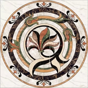 Dangdong Green Marble Waterjet Round Medallions