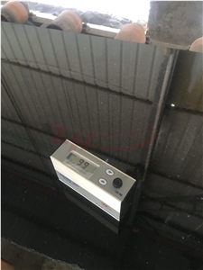 Flamed Platinum Black Granite Arc Kerbstone