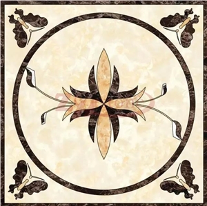 Four Butterfly with Flower Inside Design Waterjet