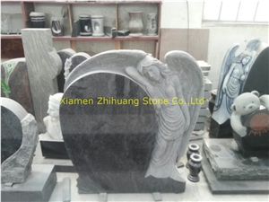 Full Classic Car Black Granite Double Monuments
