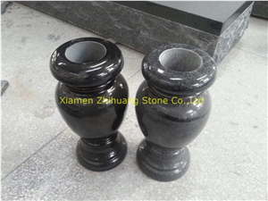 Full Classic Car Black Granite Double Monuments