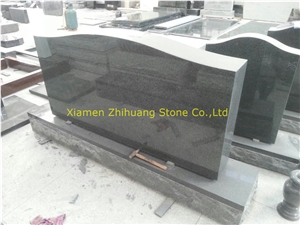 Full Classic Car Black Granite Double Monuments