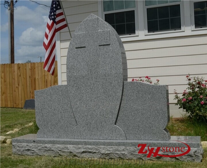 Horse Etching Symphony Purple Granite Headstone