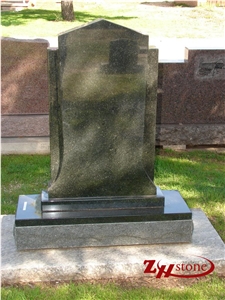 Horse Etching Symphony Purple Granite Headstone
