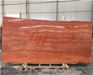 Iran Red, Rosso Persiano Travertine Slab