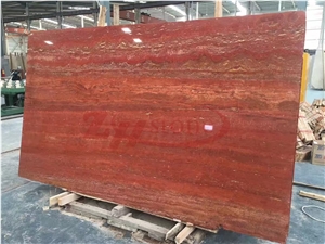 Iran Red, Rosso Persiano Travertine Slab
