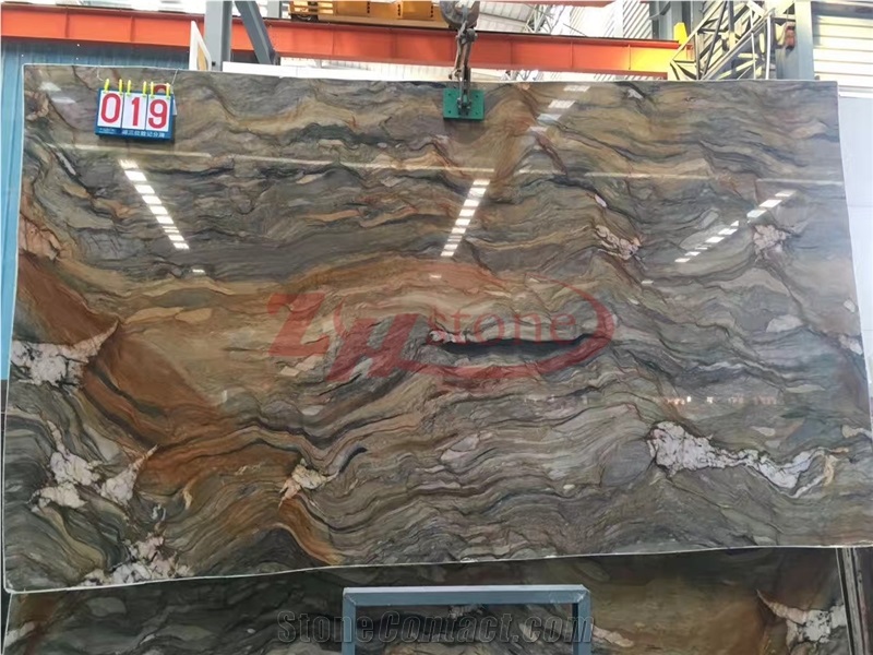 Multicolor Fusion Quartzite Slab