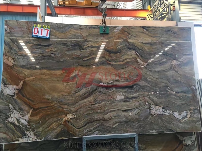 Multicolor Fusion Quartzite Slab