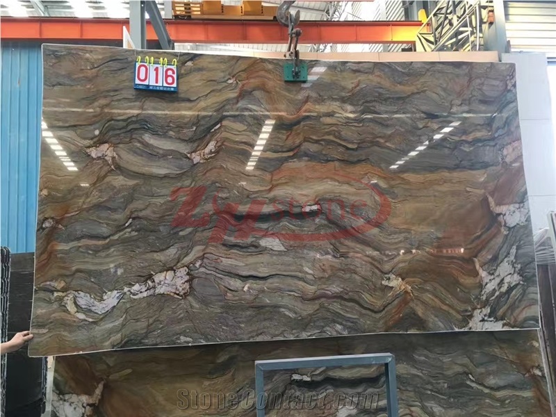 Multicolor Fusion Quartzite Slab