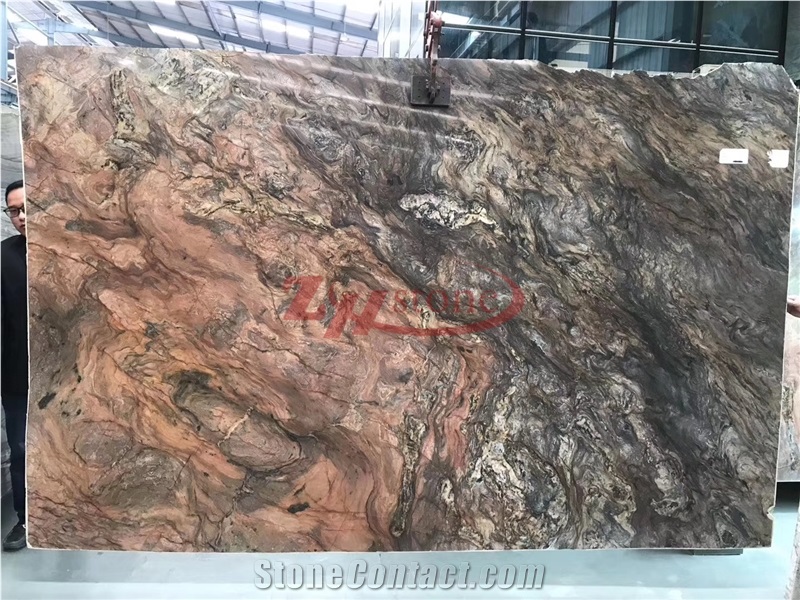 Multicolor Fusion Quartzite Slab