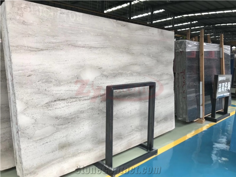New Kenya Light Grey Marble Slab