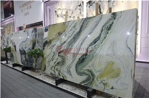 Paradise Jade Green Marble Honeycomb Backed Panels