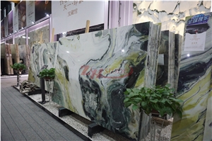 Paradise Jade Green Marble Honeycomb Backed Panels