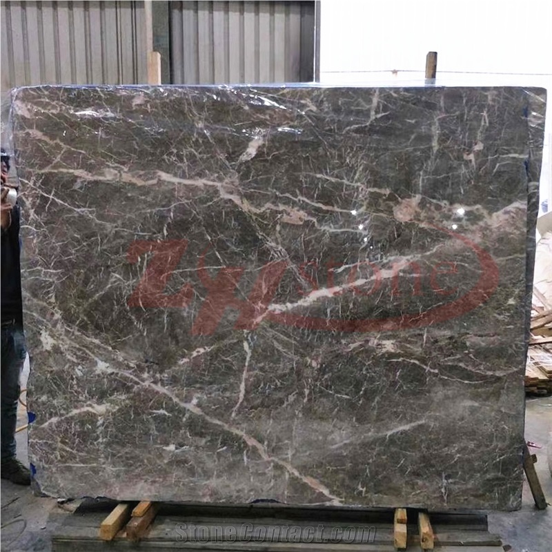 Pascal Gray Marble ,New Fior Di Pesco Marble Slabs