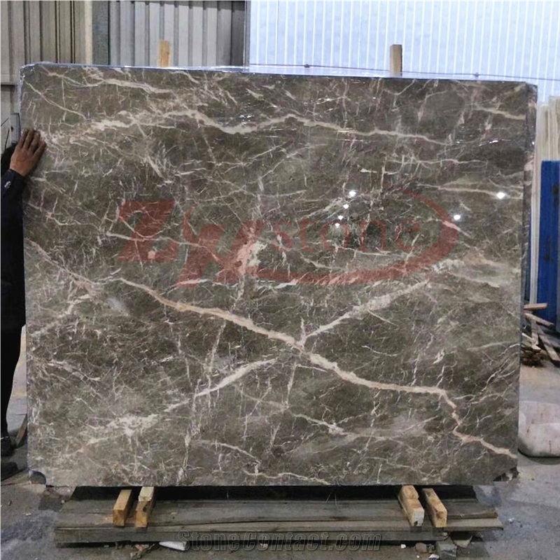 Pascal Gray Marble ,New Fior Di Pesco Marble Slabs