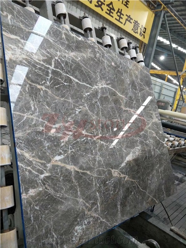 Pascal Gray Marble ,New Fior Di Pesco Marble Slabs