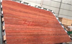 Persia Rosso,Persian Red Travertine Slabs