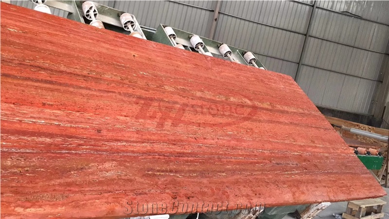 Persia Rosso,Persian Red Travertine Slabs