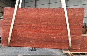 Persia Rosso,Persian Red Travertine Slabs