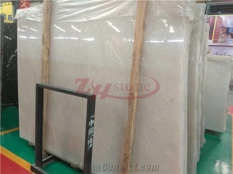 Pure Royal White Onyx Slabs Building Materials