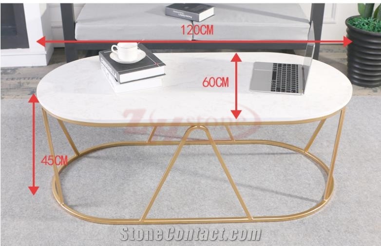 Round Oriental White Marbletable Nordic Furniture