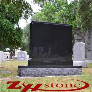 Shanxi Black Granite Double Monuments&Two Vases