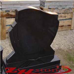 Shanxi Black Granite Double Monuments&Two Vases