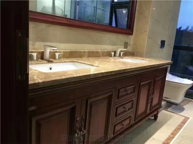 Silver Dragon,Silver Portoro Marble Vanity Top