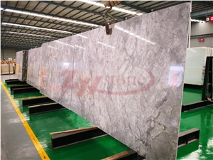 Super White Quartzite Slabs for Kitchen Countertop