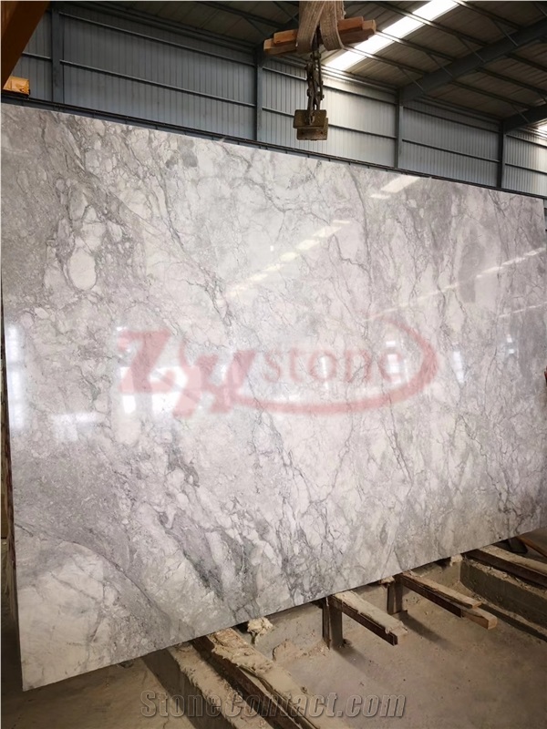 Super White Quartzite Slabs for Kitchen Countertop