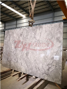 Super White Quartzite Slabs for Kitchen Countertop