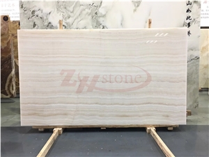 Tiger White ,Wooden White Onyx Slab Background