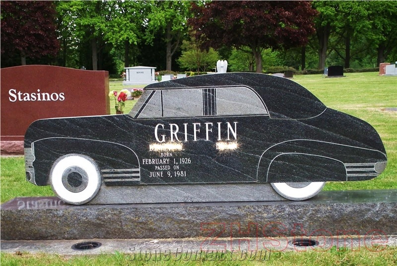 Tree Design Multicolor Granite Single Monument
