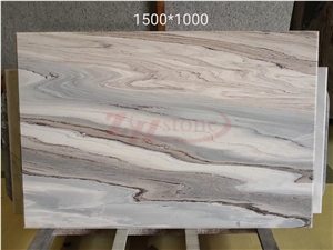 White Sand Marble Rectangle Round Corner Tabletop