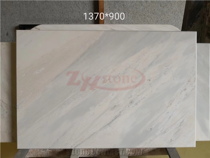 White Sand Marble Rectangle Round Corner Tabletop