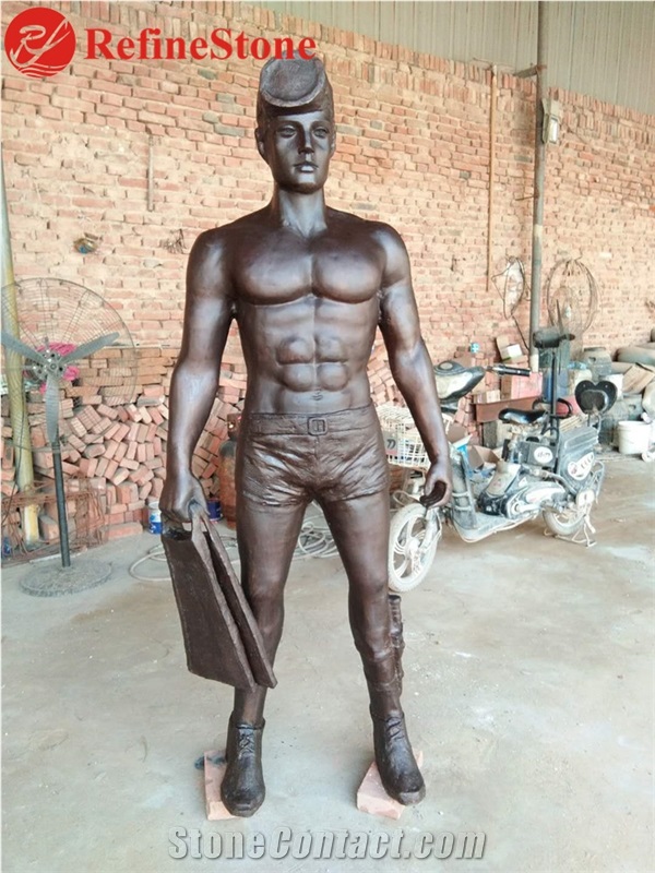 China Supplier Bronze Solider Statue
