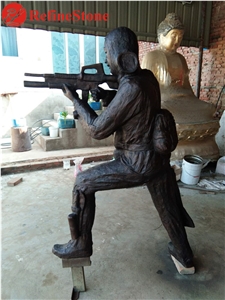 China Supplier Bronze Solider Statue