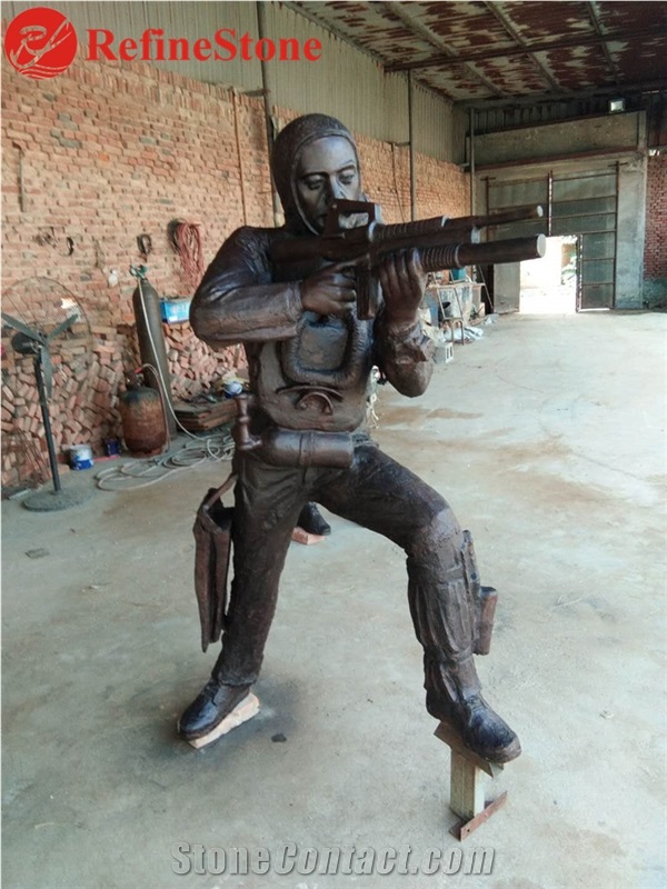 China Supplier Bronze Solider Statue