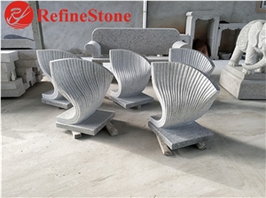 Modern Design Abstract Granite Book Sculpture