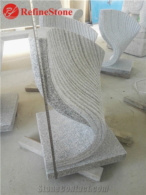 Modern Design Abstract Granite Book Sculpture