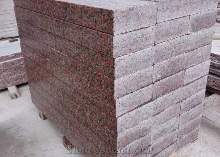 Maple Red Granite Kerbstone