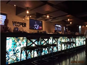 Blue Agate Semi Precious Translucent Bar Top,Commercial Counters