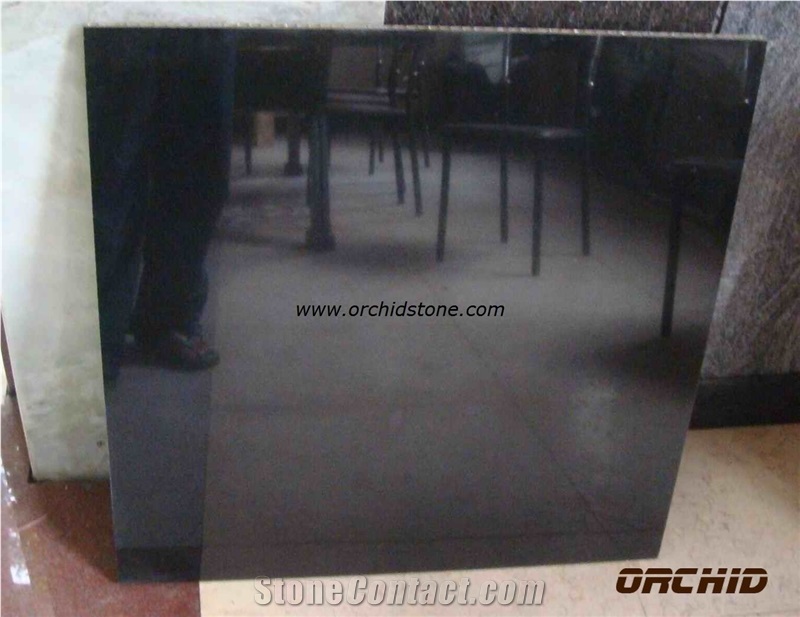 Mengolian Black Granite Slab,Wall Cladding Tiles