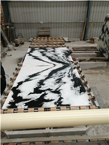 Panda White Marble Slabs,Bathroom Walling