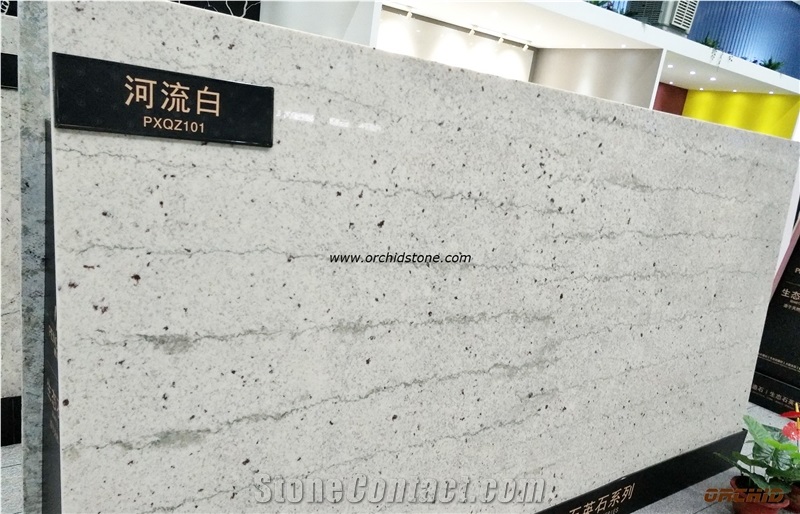 River White Granite Look Quartz Stone,Caesarstone