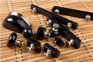 Black Galaxy Granite Knob and Pull and Handle,Furniture Handle