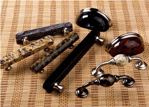 Black Galaxy Granite Knob and Pull and Handle,Furniture Handle