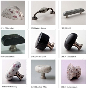 Black Galaxy Granite Knob and Pull and Handle,Furniture Handle