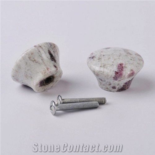 Cabinet Knobs Pulls,White Galaxy Granite Furniture Handle