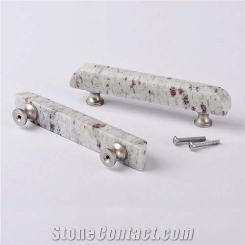 Cabinet Knobs Pulls,White Galaxy Granite Furniture Handle